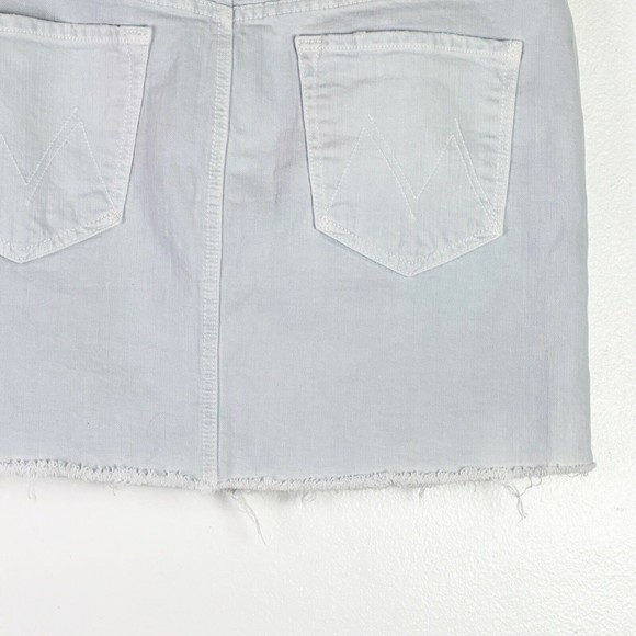 Mother Superior Women's Distressed Denim Mini Skirt Vagabond Fray Size 30 - Picture 11 of 11